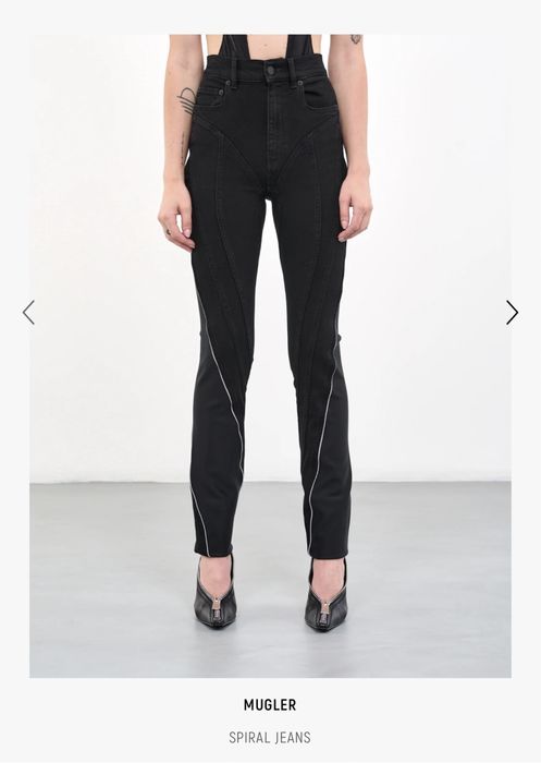 Mugler spiral jeans