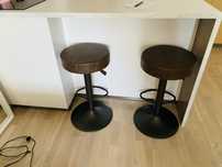 Scaune bar din piele, noi