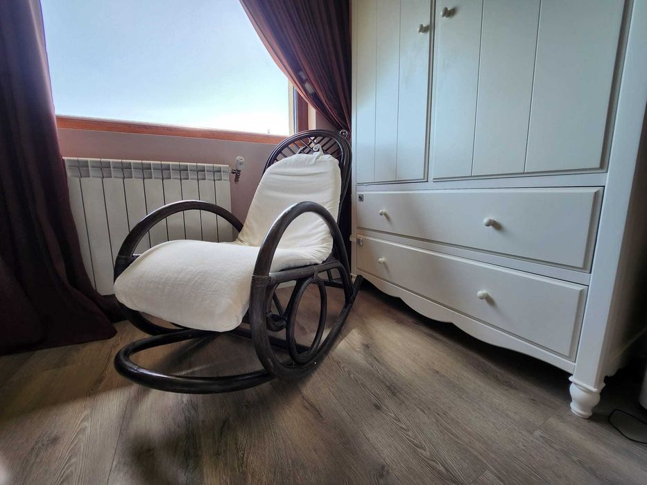 Fotoliu balansoar ratan DONDOLO wenge Mobexpert