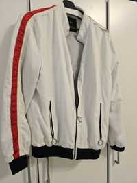 White Bomberjacket Varsity Zara