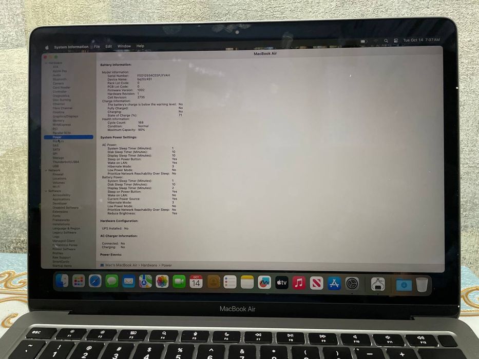 Ноутбук Apple Macbook Air M1 8/256gb SSD Space Gray