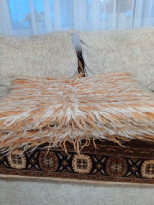 Set 2 țoluri vechi din lână pură de oaie,lucrate manual pe Valea Șie