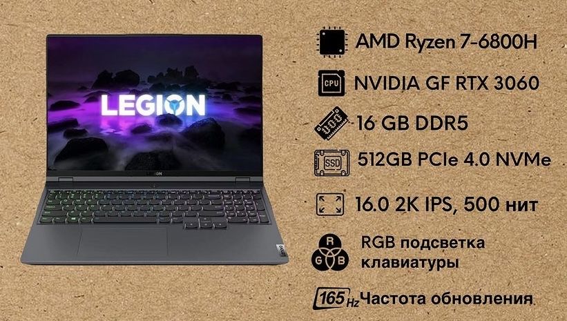 Игровой ноутбук lenovo legion 5 pro