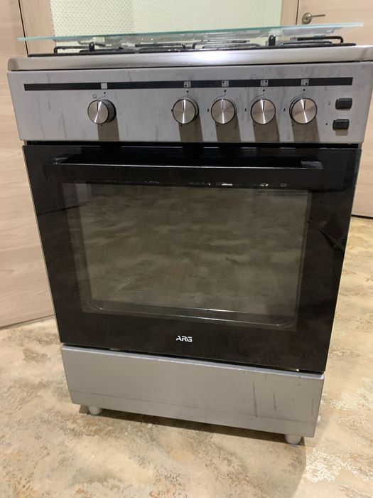 Кухонная газплита ARG серого цвета