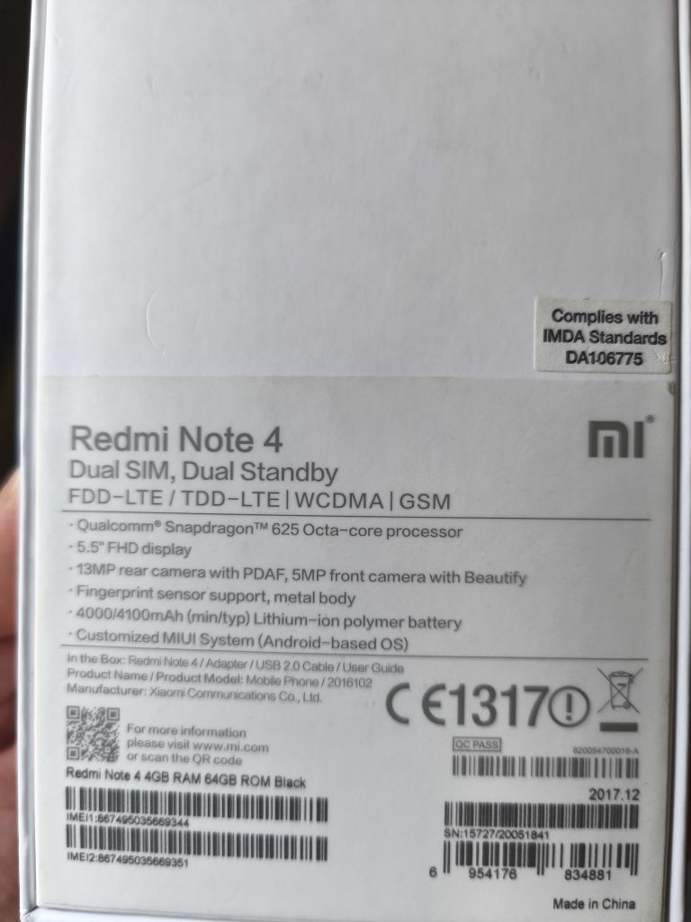 Xiaomi redmi note 4