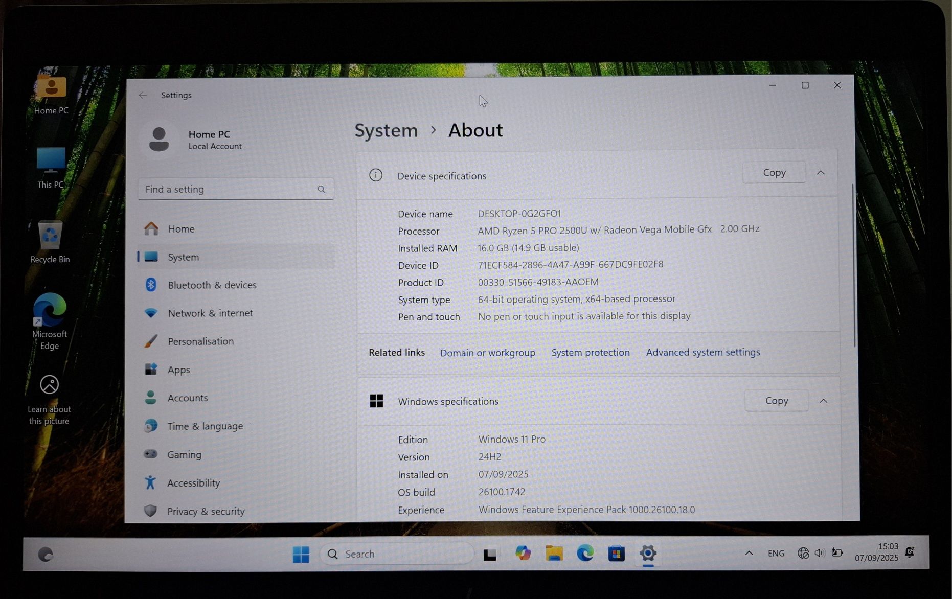 HP EliteBook 745 G5 14inch 16GB\256GB SSD Windows 11 Pro