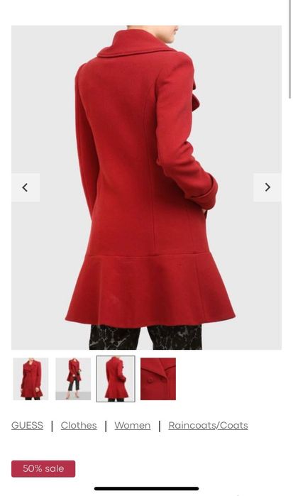 Вълнено палто Guess Marciano
