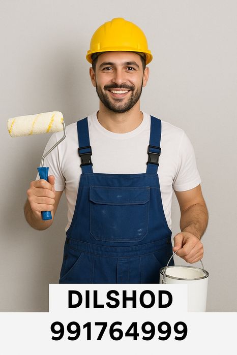 Tajribali malyar xizmatlari-sifatli boʻyash,va aboy bezak ishlari.