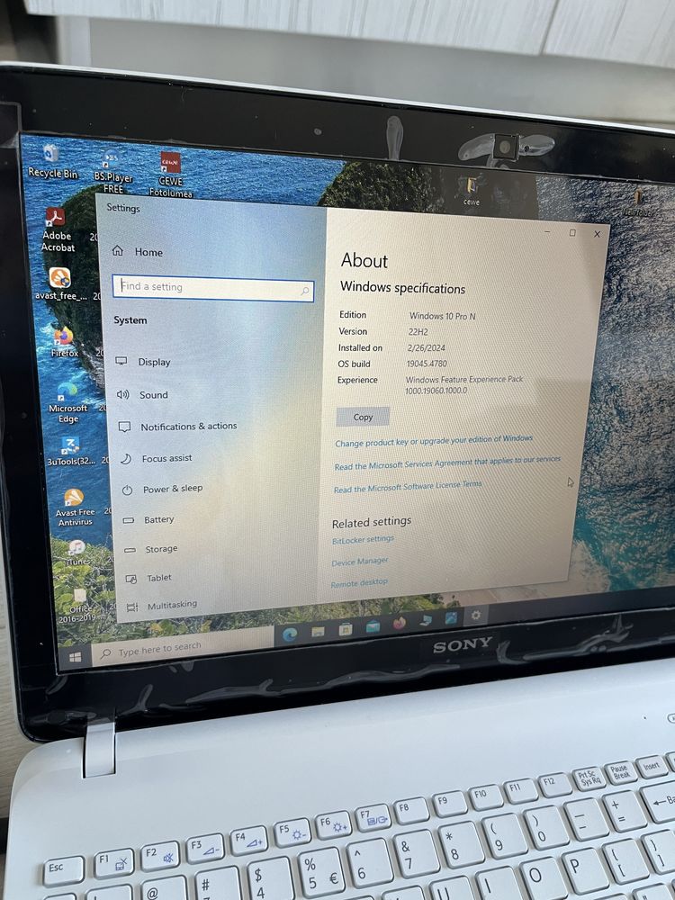 Laptop Sony Vaio