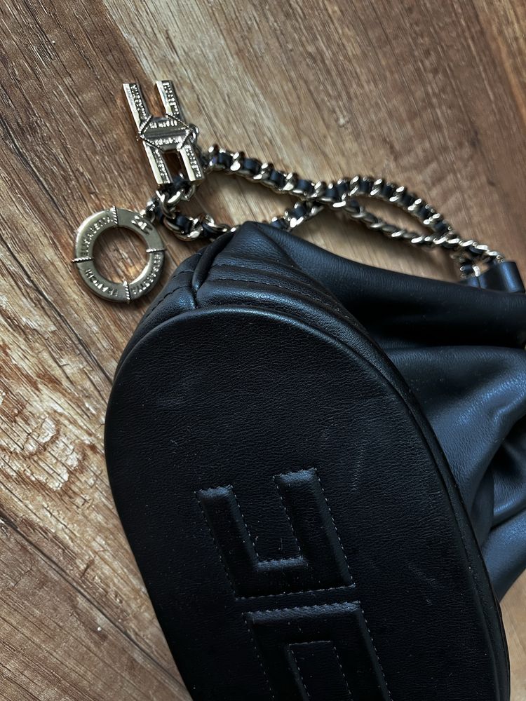 Elisabetta Franchi Charms Embellished Chain Bucket Bag