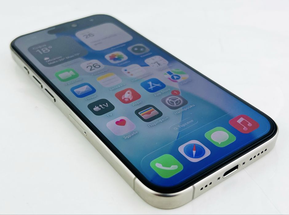 Apple iPhone 15 Pro 128GB Natural Titanium Перфектен! Гаранция!