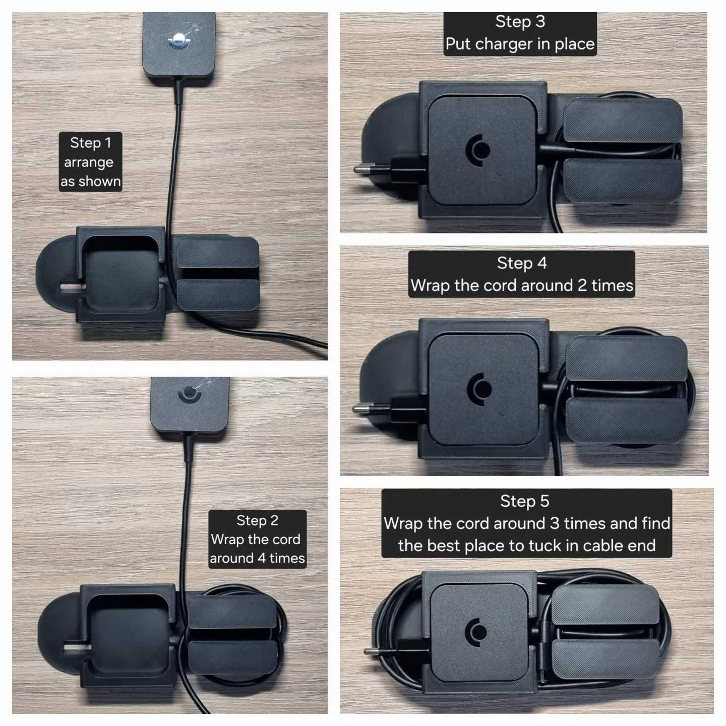Steam Deck charger holder