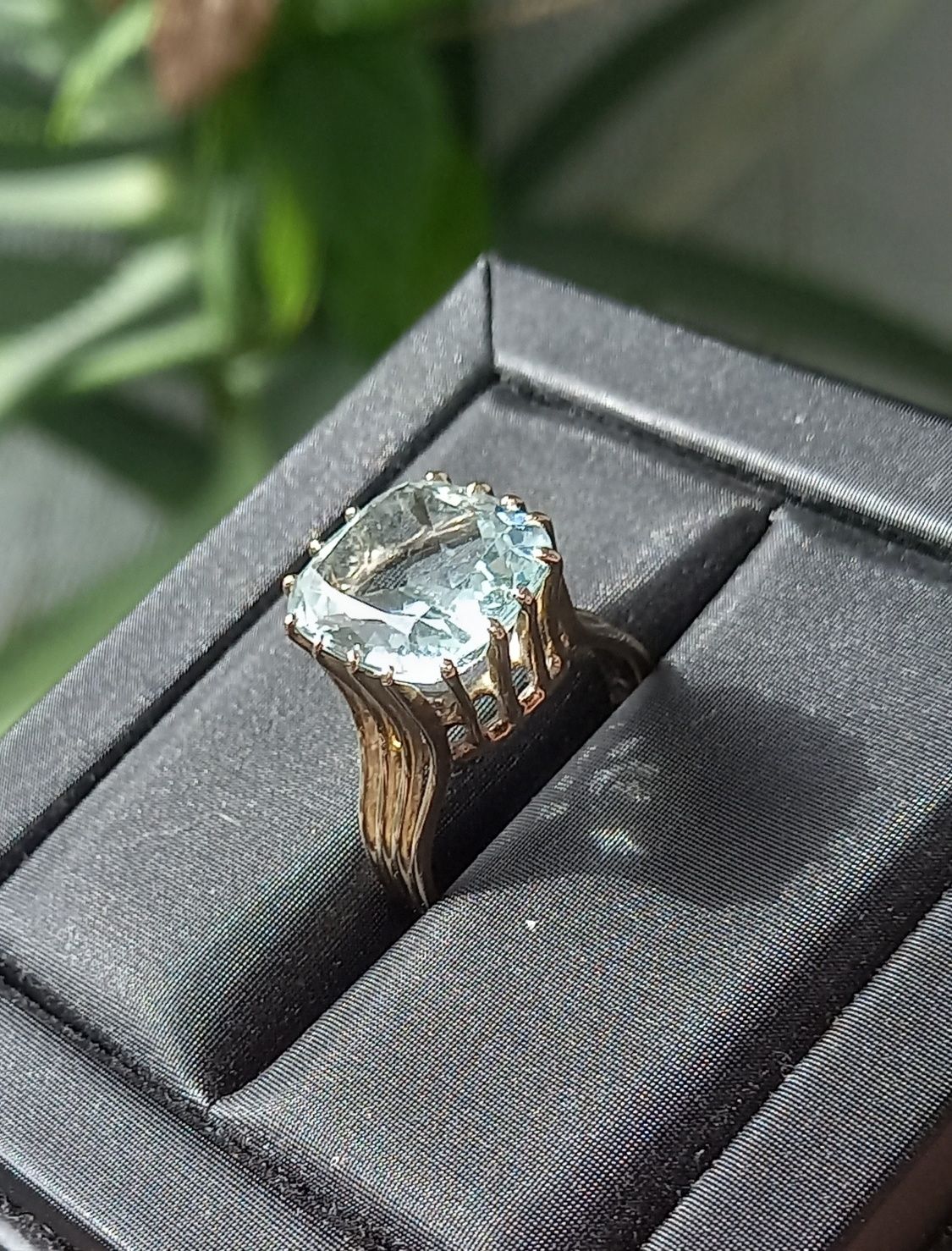 Inel aur 18k Aquamarin