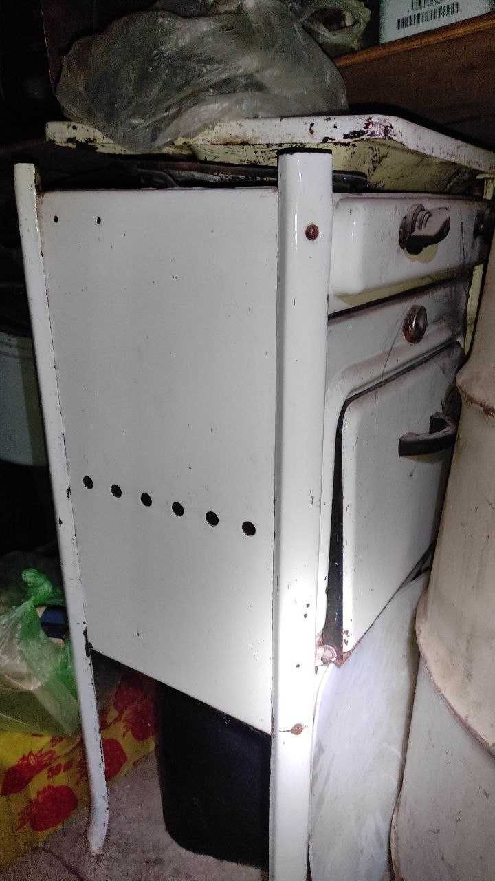 Газплита СССР на 2 конфорки + шланг+ редуктор