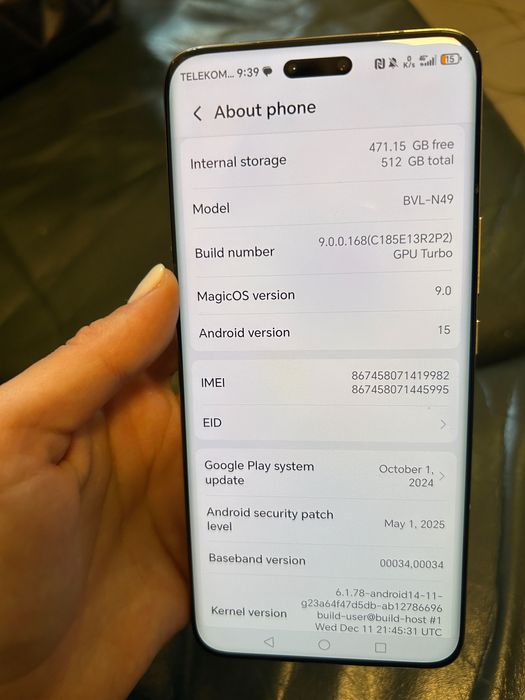 Telefon  HONOR Magic 6 Pro, Dual SIM, 12GB RAM, 512GB, 5G, Sage Green