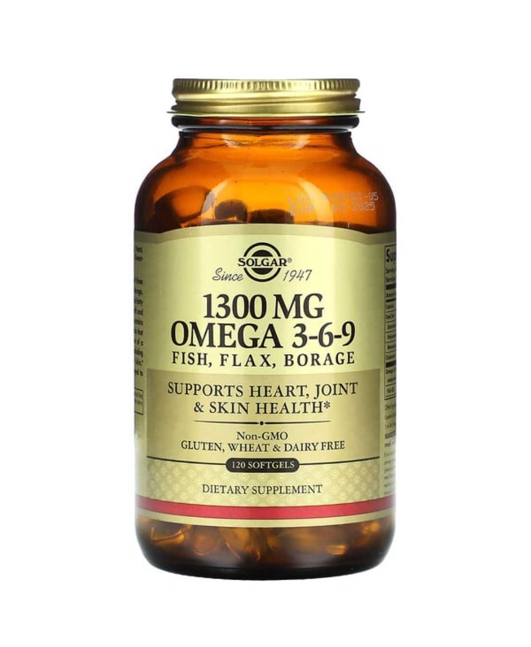 Solgar Omega 3-6-9 из США 1300 mg