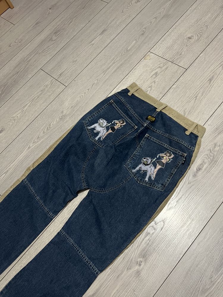 Blugi stil evisu southpole FUBU baggy y2k