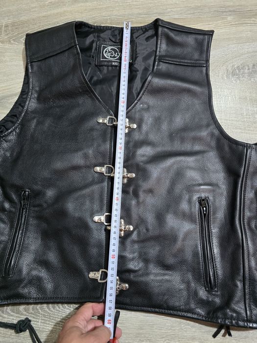 Vesta moto din piele