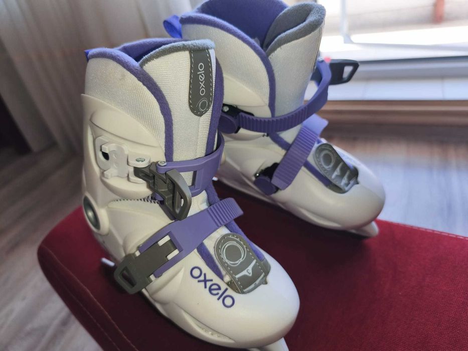 Vand patine gheata Play 3 Alb, pentru fete