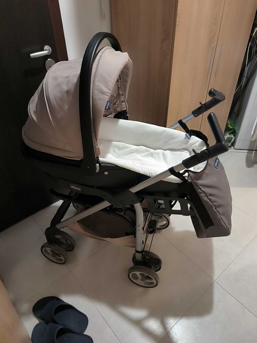 Детска бебешка количка chicco trio sprint кош и седалка (2 в 1)