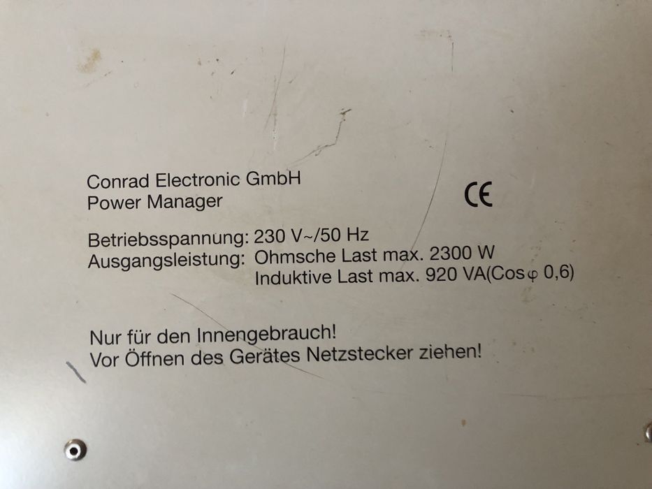 CONRAD POWER MANAGER разклонител предпазител