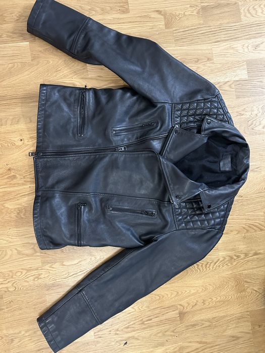 Кожено яке All Saints Conroy Kushiro XXL