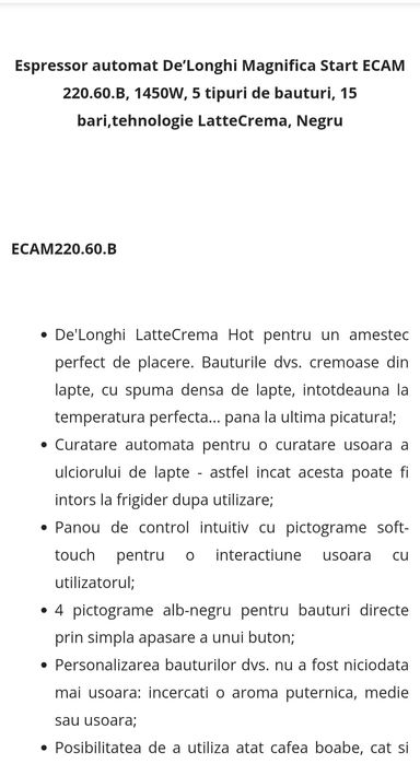Expresor automat De'Longhi