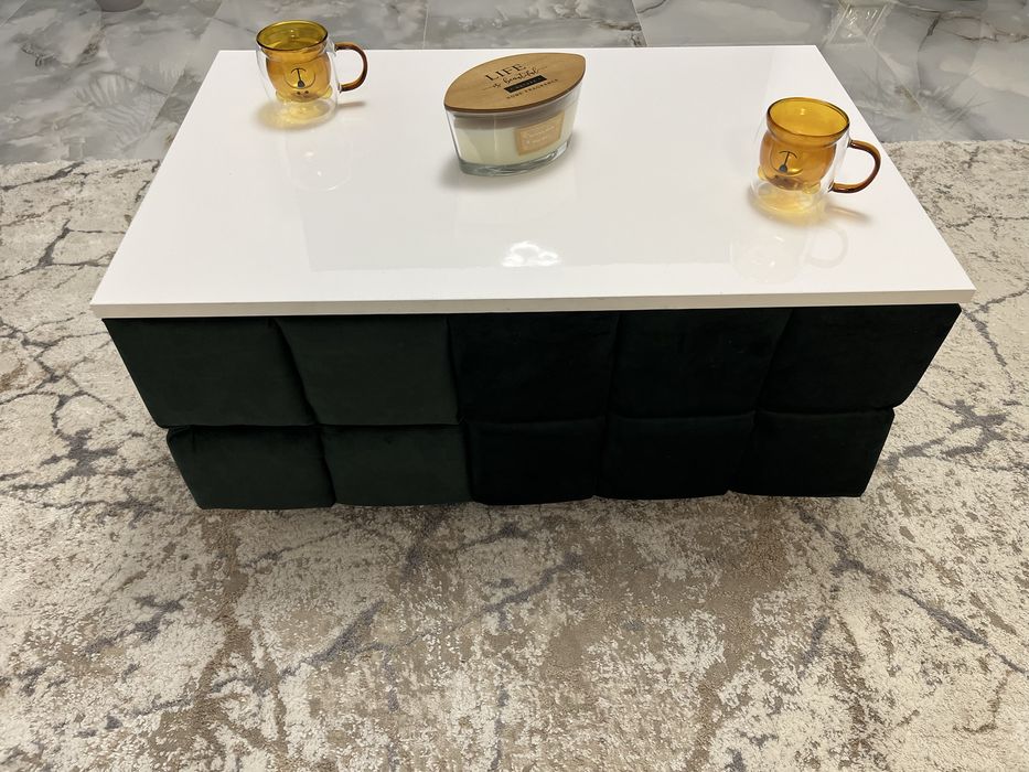 Masuta cafea/living tapitata cu blat MDF