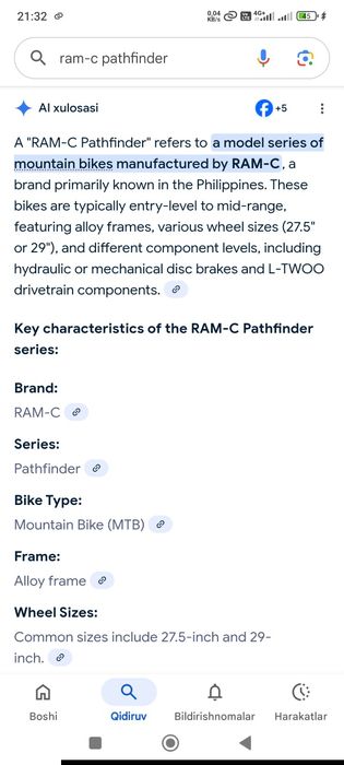 Ram-c  Горный велосипед 27.5 оригинал от Филиппин Mtb togʻ velo alumin
