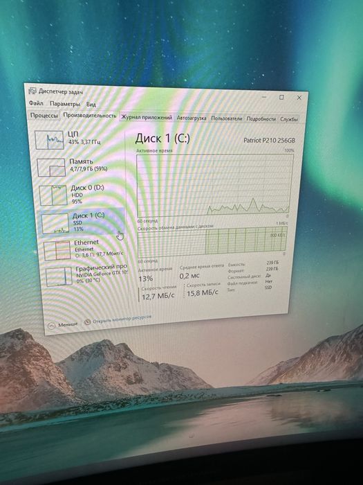 Компьютер/Системный блок i5 7400, GTX1050TI 4GB, 8 ОЗУ, 256SSD,1TB HDD