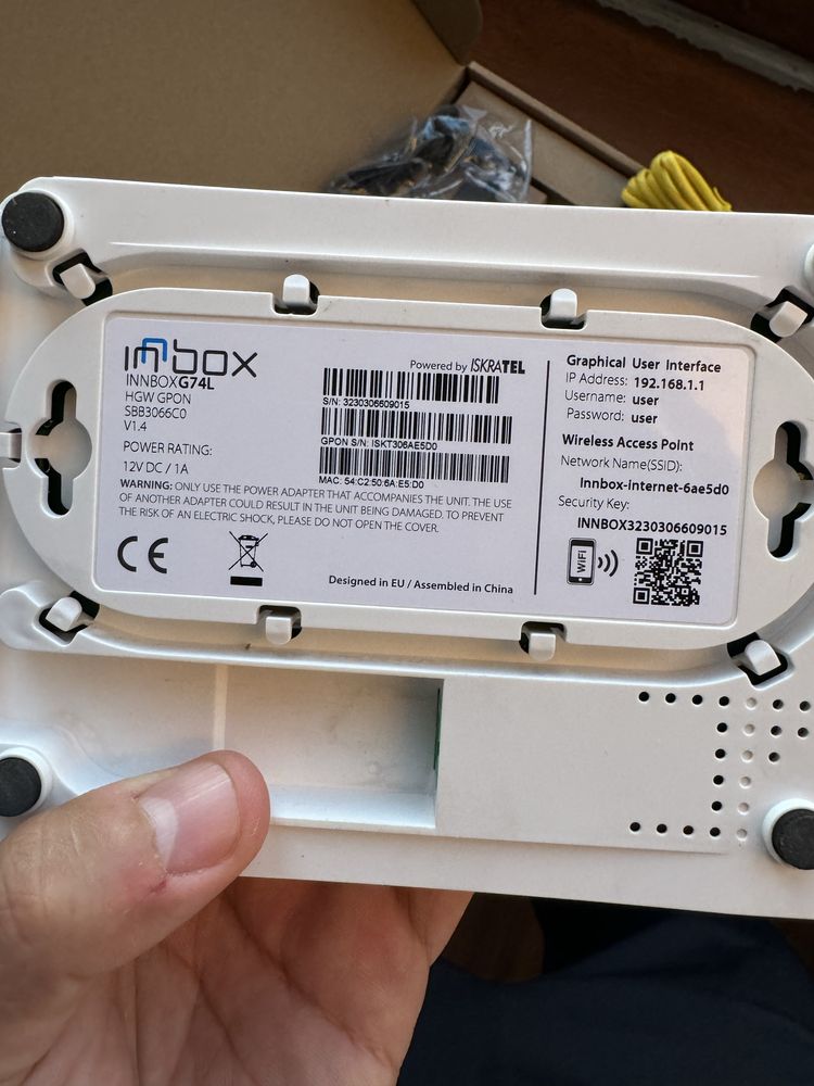 Модем роутер оптика INN BOX G74L