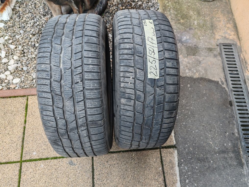 Vând cauciucuri 225/50/17 M+S 2 buc imp Germania//Continental//