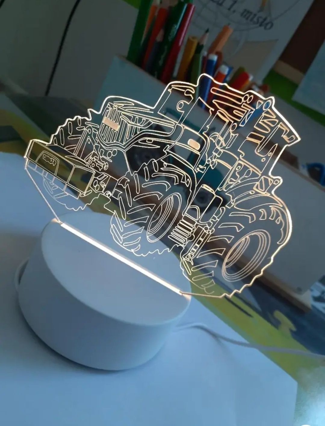 Lampă led 3D tractor