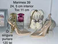 Pantofi nude/ transparenti