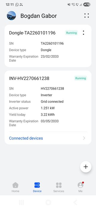 Invertor Huawei 12 kw + dongle + 4 optimizatoare panouri