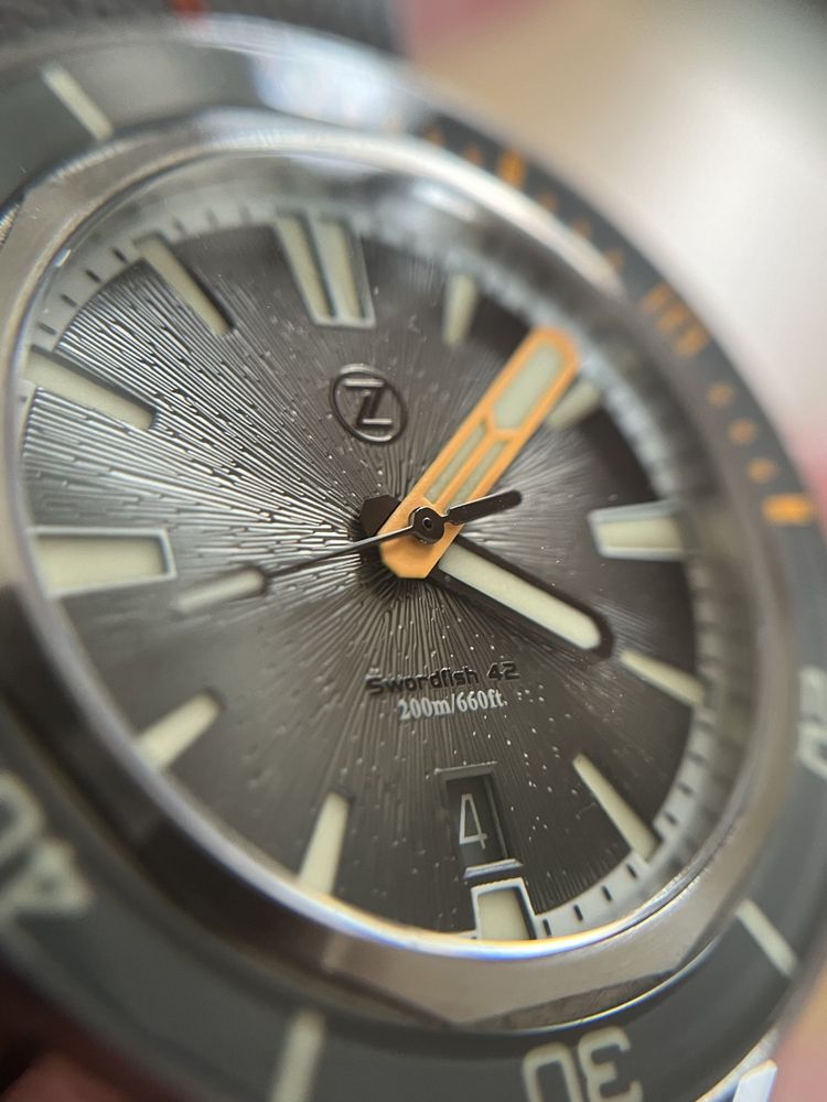 Zelos Swordfish 42mm SS 'Nimbus Grey'