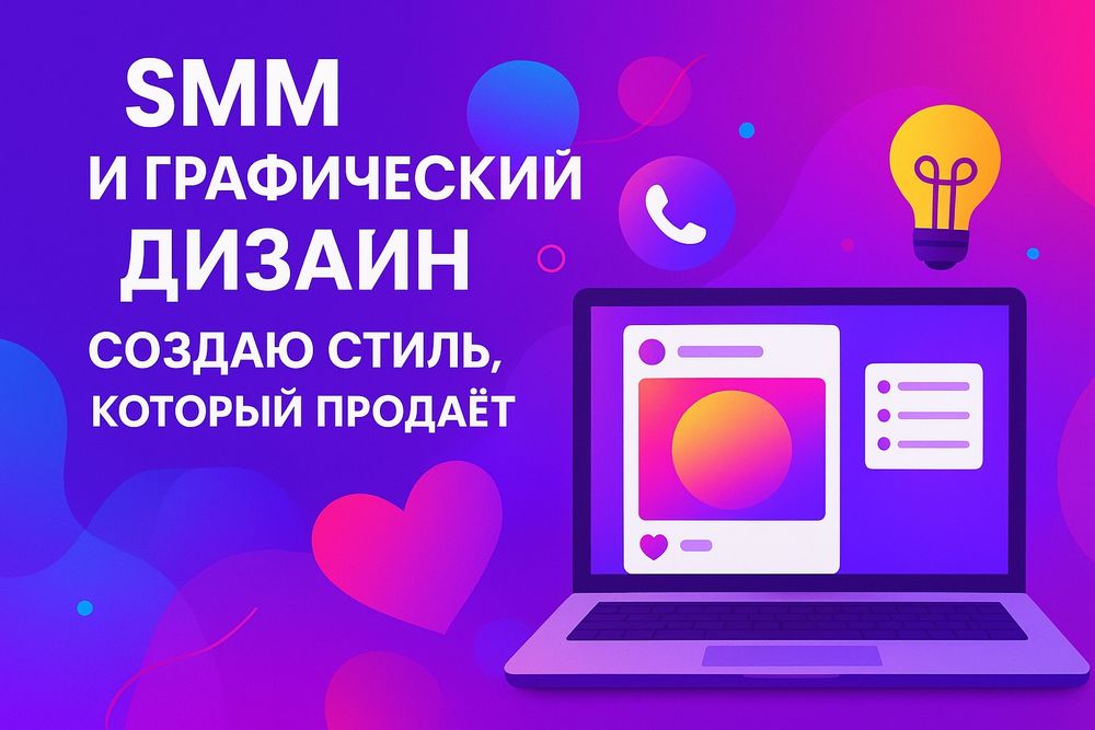 SMM и графический дизайн!
Создаю креативный конт