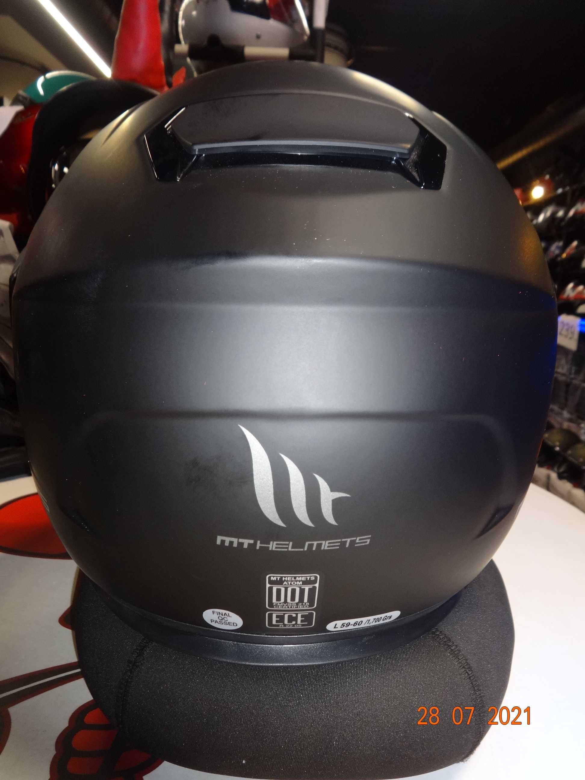 каска MT Helmets каска ATOM SV модуларна мото каска тъмни очила