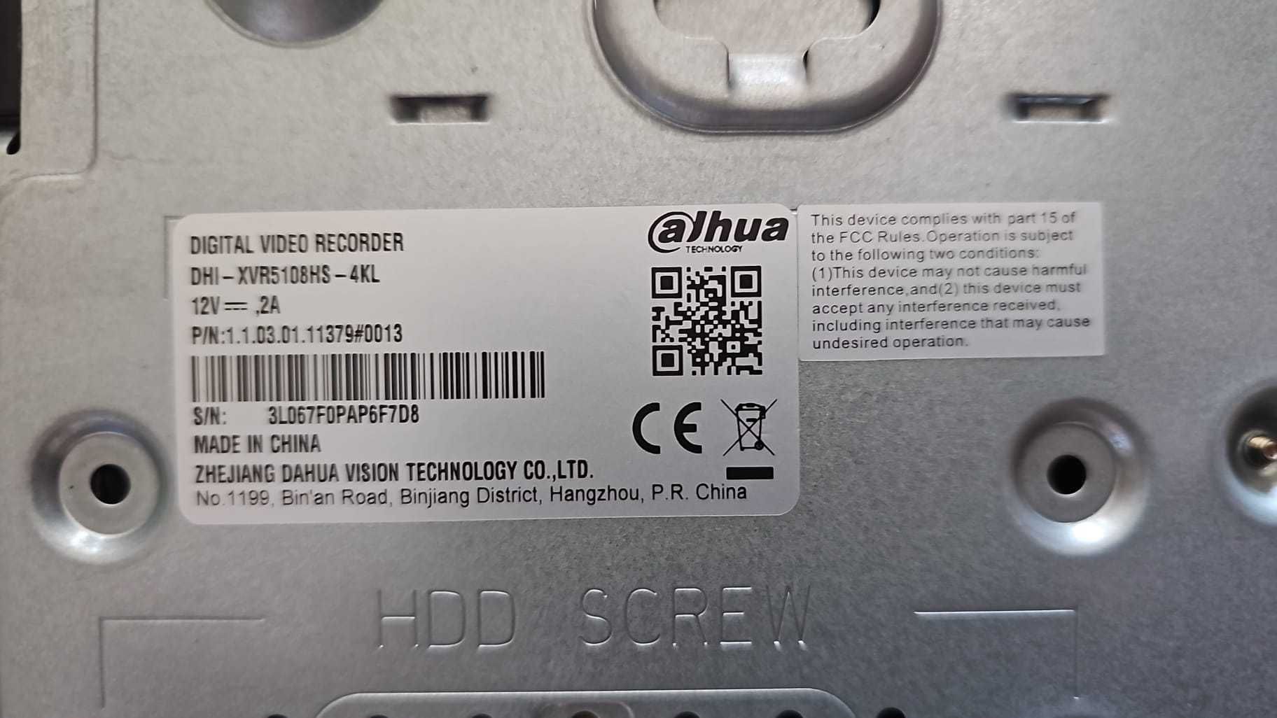 DALHUA xvr5108hs-4kl inregistrator video cu hdd 1TB