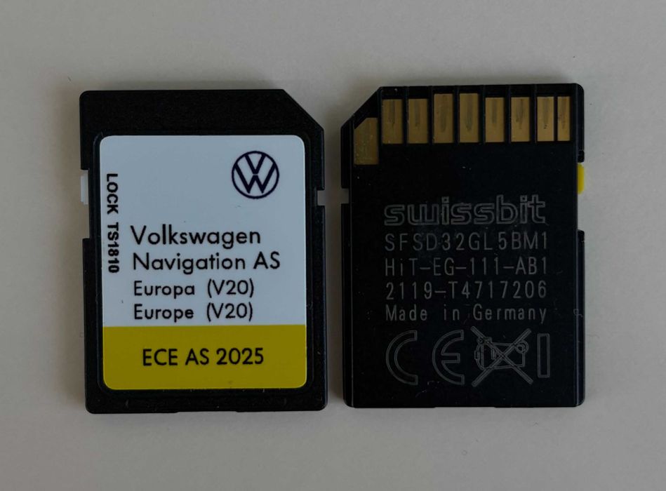 2026 Ново VW Discover Media AS V21 Sd Card MIB2 Навигационна сд Карта