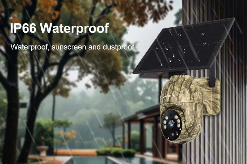 Соларна камуфлажна WiFi камера 4MP