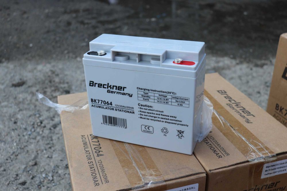 Baterie cu gel 12V20AH Breckener Germany Nou Livrare Garantie AgroMir