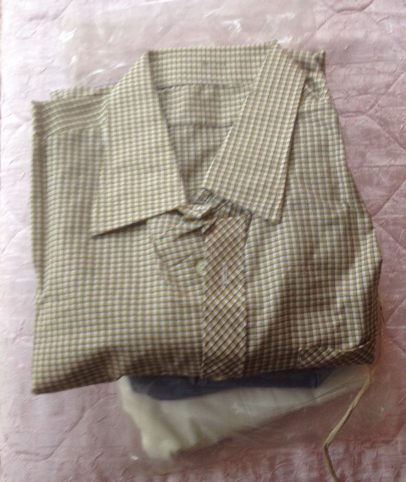 Мъжки ризи-с дълъг ръкав L-10 лв;Сако с декоративни кръпки на лакътя