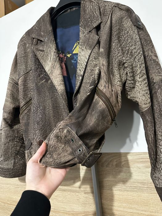 Geaca vintage piele naturala