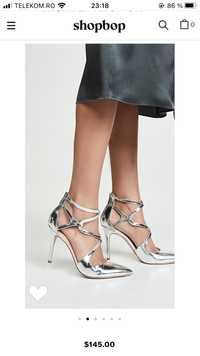 Pantofi Michael Kors din piele (silver, argintii)