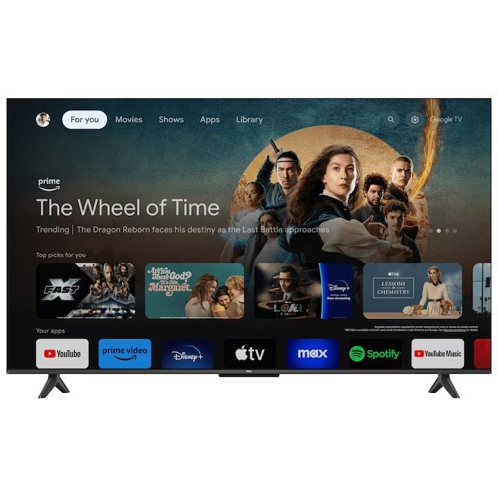 Televizor TCL LED 55V6B, 139 cm, Smart Google TV, 4K Ultra HD, Nou