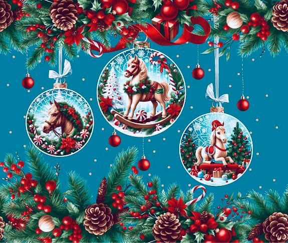 Новогодняя ткань  (Россия)