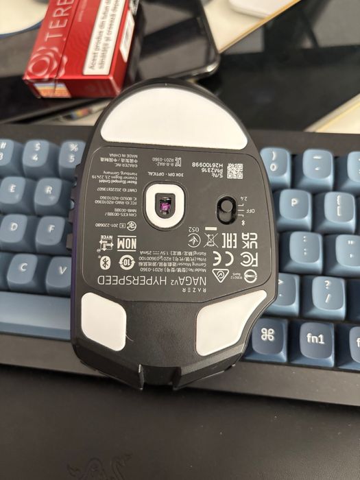 Mouse gaming wireless Razer Naga V2 HyperSpeed, 19 butoane, 30k DPI