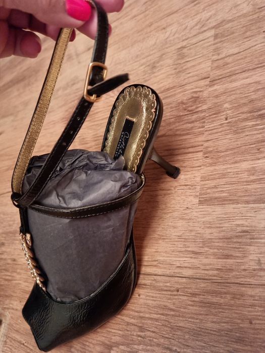 Pantofi Musette 38 de ocazie cu strasuri toc 5 cm