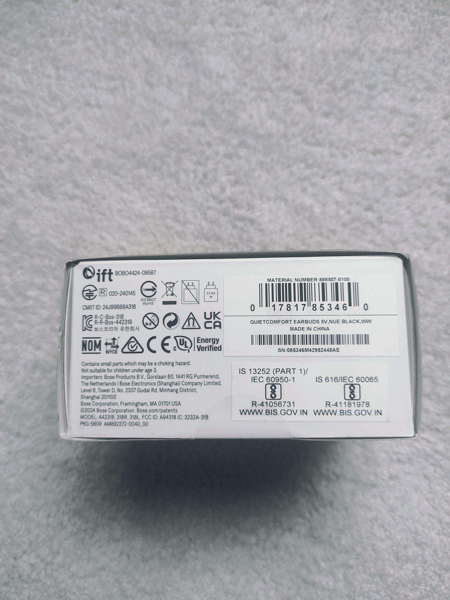 BOSE Quietcomfort earbuds